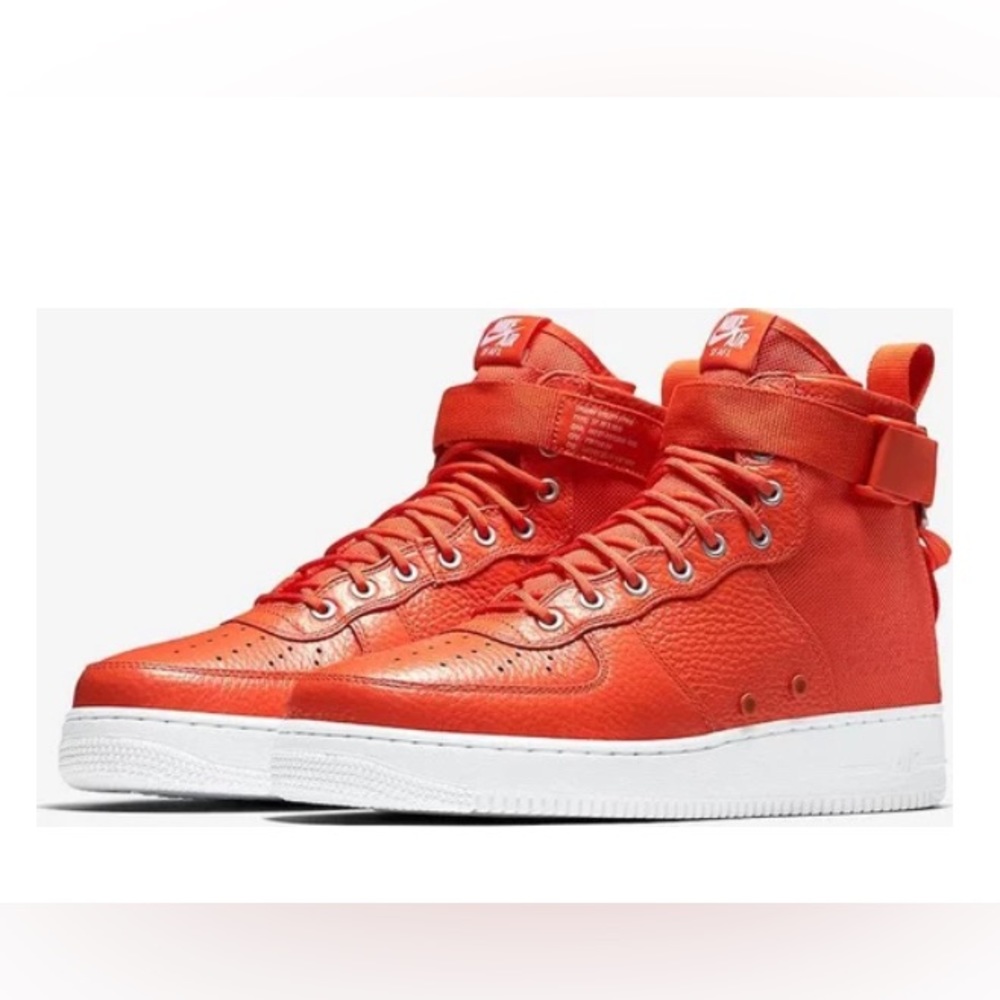 Nike sf air force 1 mid team orange